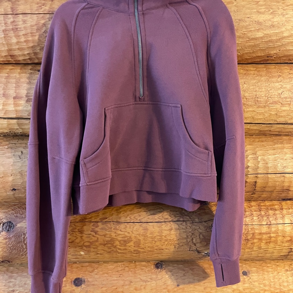 Lululemon Mauve Half-Zip Hoodie